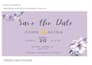 create elegant wedding invitation and save the date canva template